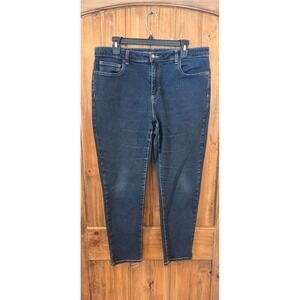 Michael Kors Skinny Ankle Jeans Womens 14 Blue Stretch Denim 5-Pockets Comfort
